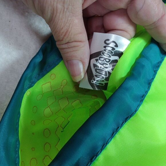 2007 Scooby Doo Cinch Bag 11x12 Kids Nylon Backpack Daypack NWT Cartoon Green - Picture 12 of 15